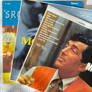 3-piece Vintage Vinyl Records Decoration Only